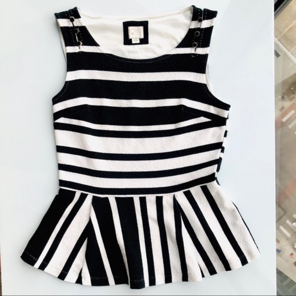 Postmark Antonia Peplum Sleeveless Top Fits M